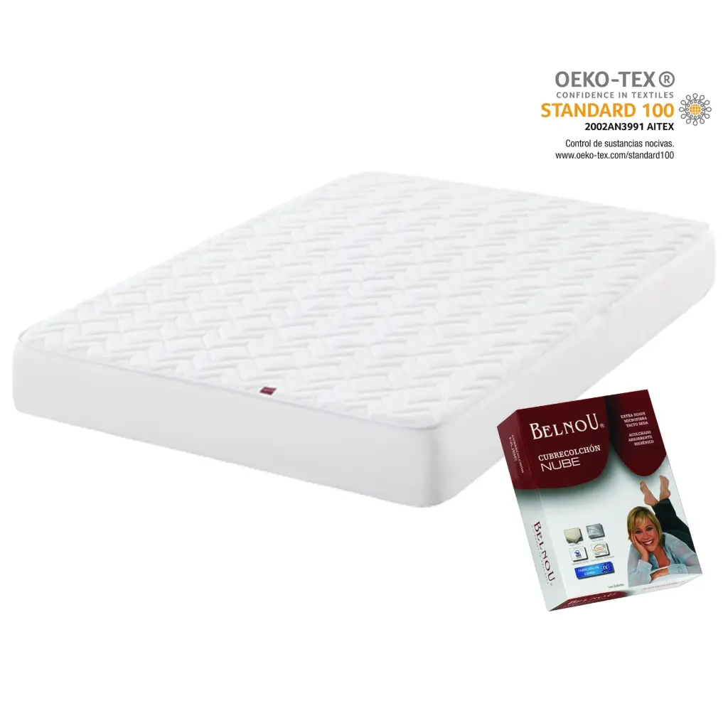 Cubrecolchon acolchado reversible Nube Belnou