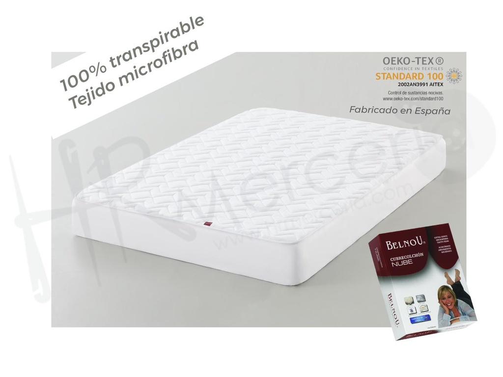 Cubrecolchon acolchado reversible Nube Belnou