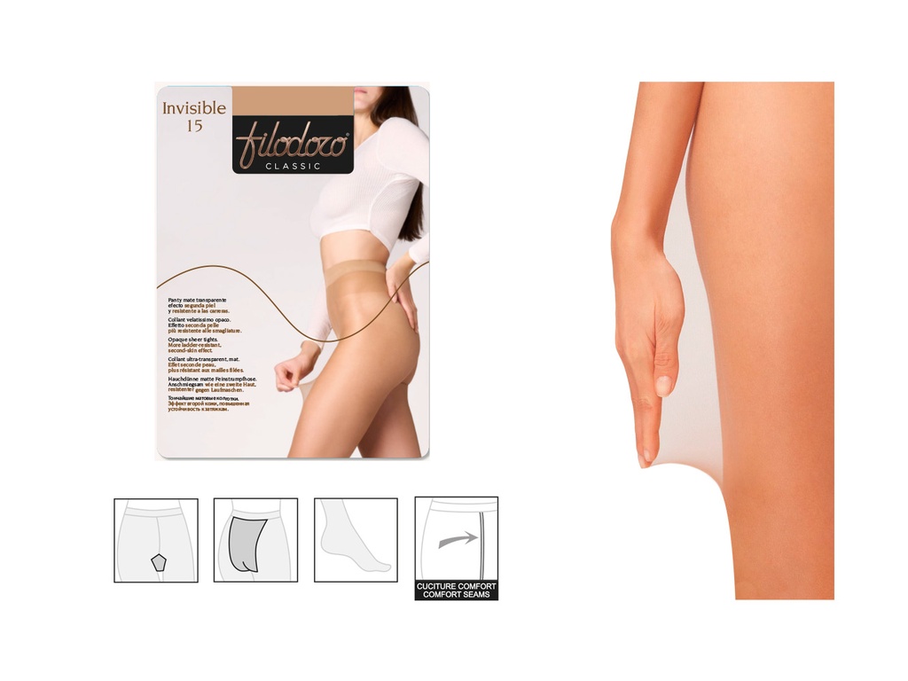 Panty 15 Den invisible 116002 Filodoro