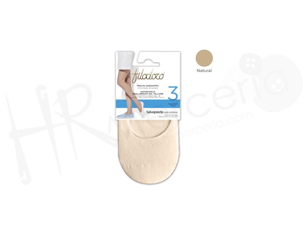 Salvapies Sra Cotone Filodoro Pack 3 pares