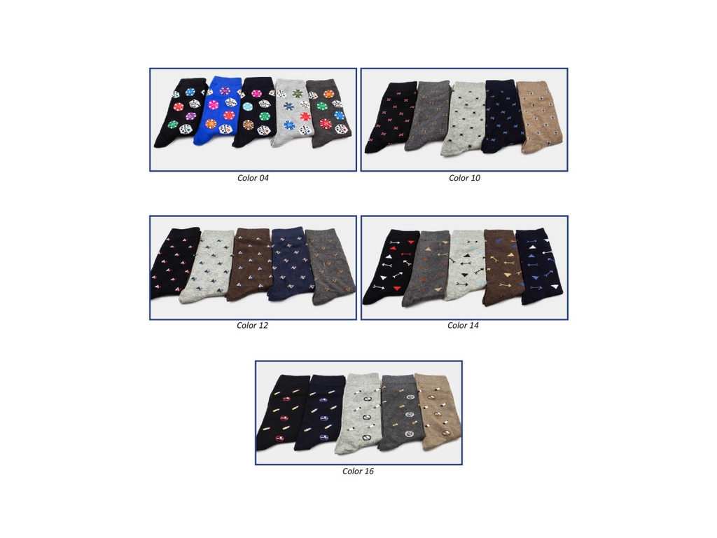 Calcetin Cro fantasia 187 Pack-3 Mva