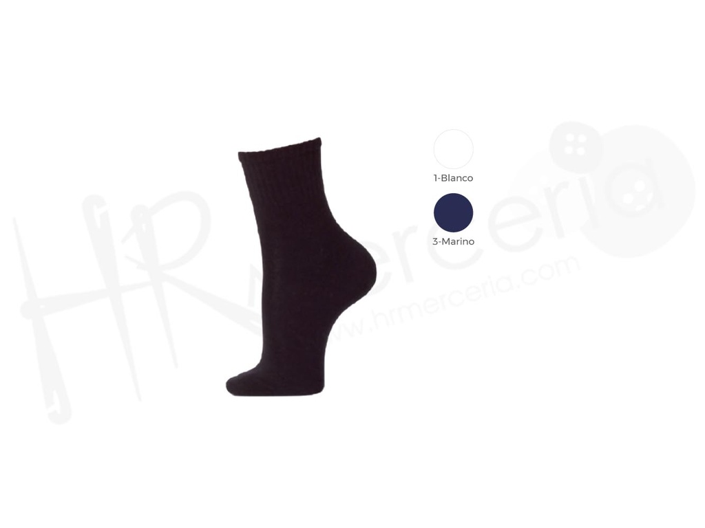 E Calcetin deportivo liso Pocholo 8620