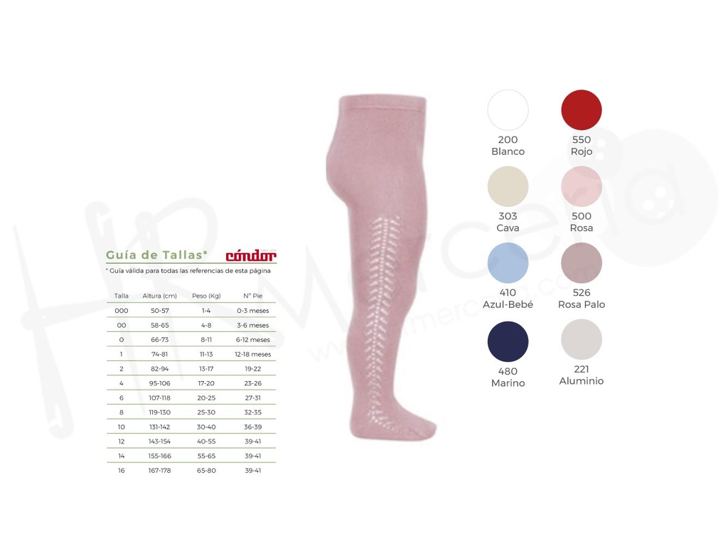 Leotardo calado lateral 25911 Condor