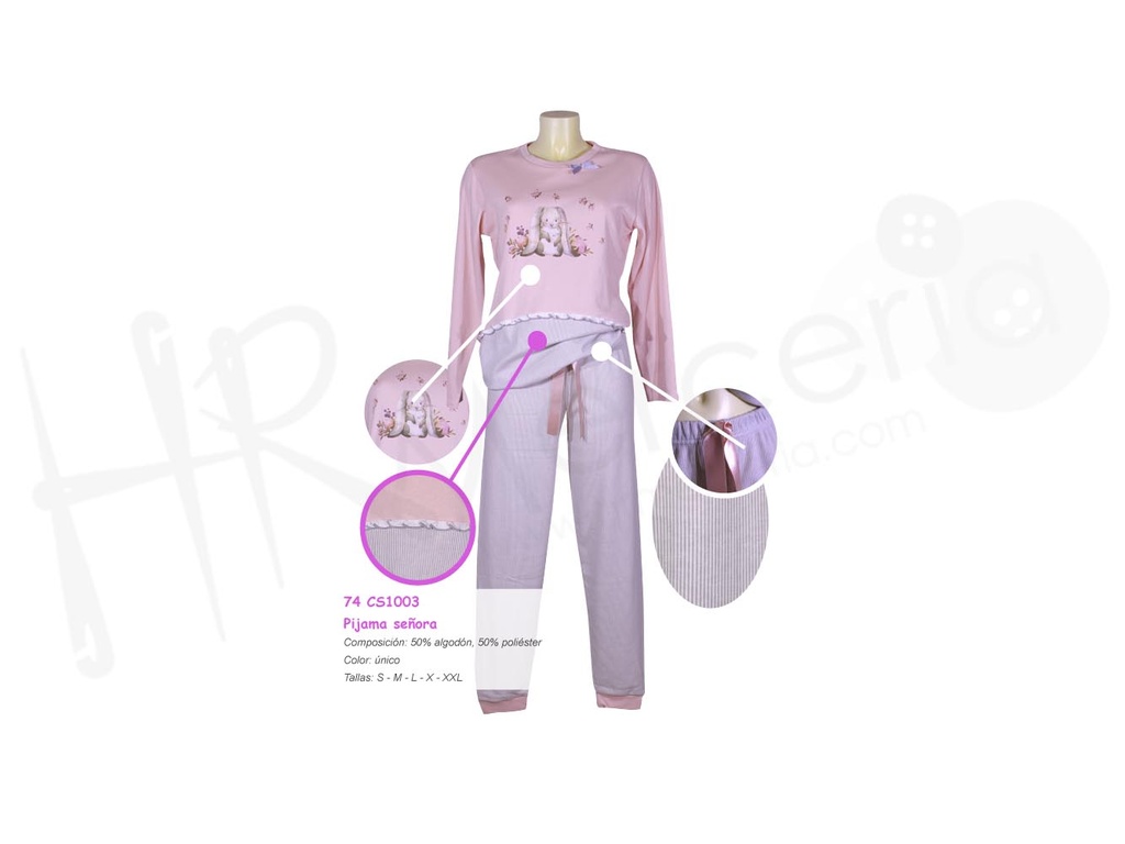 Pijama Sra 1003 Cotton Secrets CI24