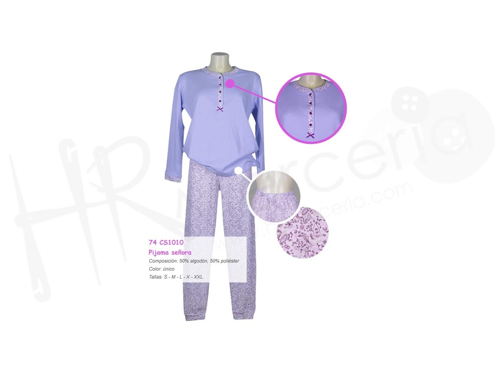 Pijama Sra 1010 Cotton Secrets CI24