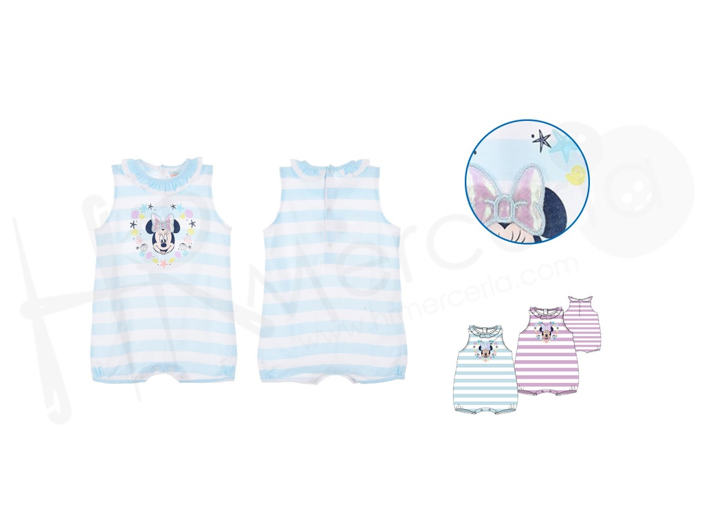 Pelele bebe s/mangas EX0002 Minnie CP24