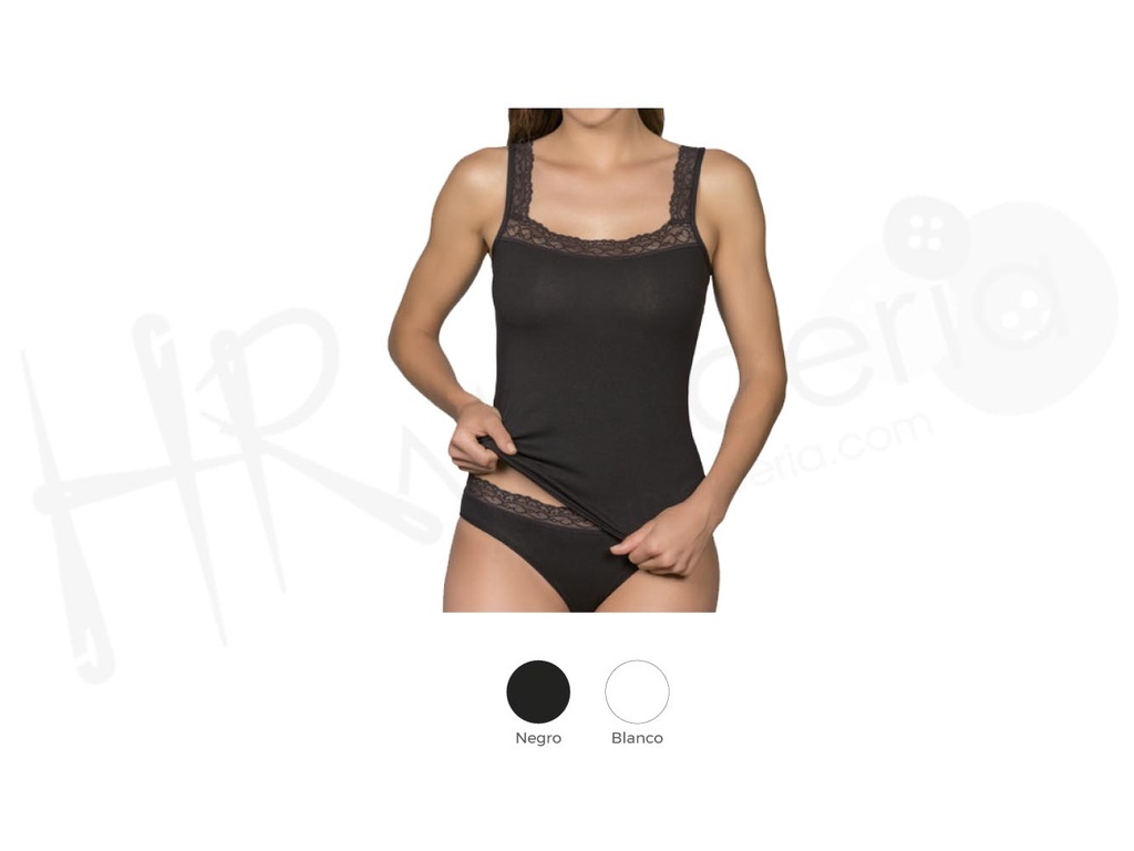 Camiseta Sra tirante encaje 2301 Naiara