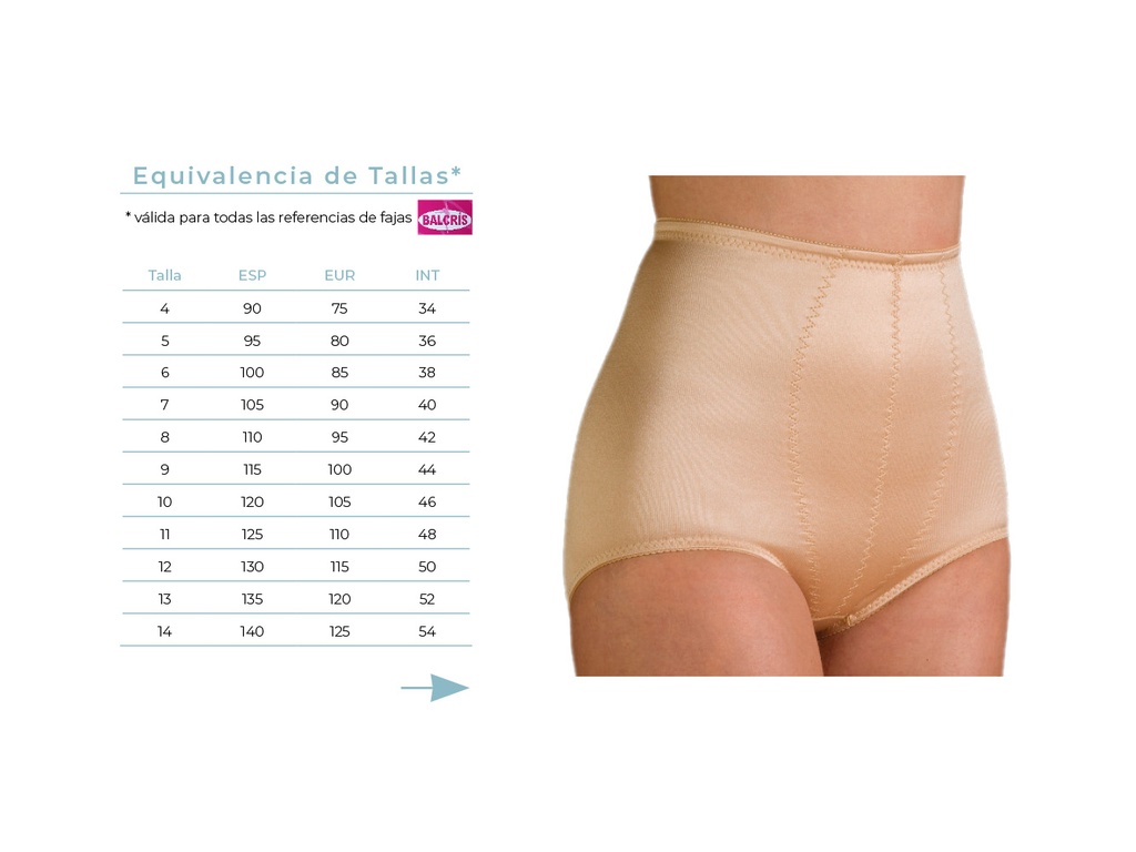 Faja braga control fuerte Balcris articulo 510