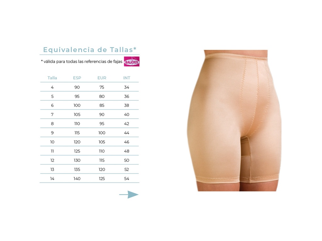 Faja panty control fuerte Balcris articulo 520