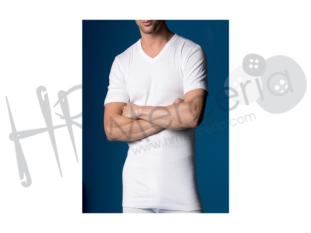 Camiseta Cro.M/C cuello p. felpa 205 Abanderado