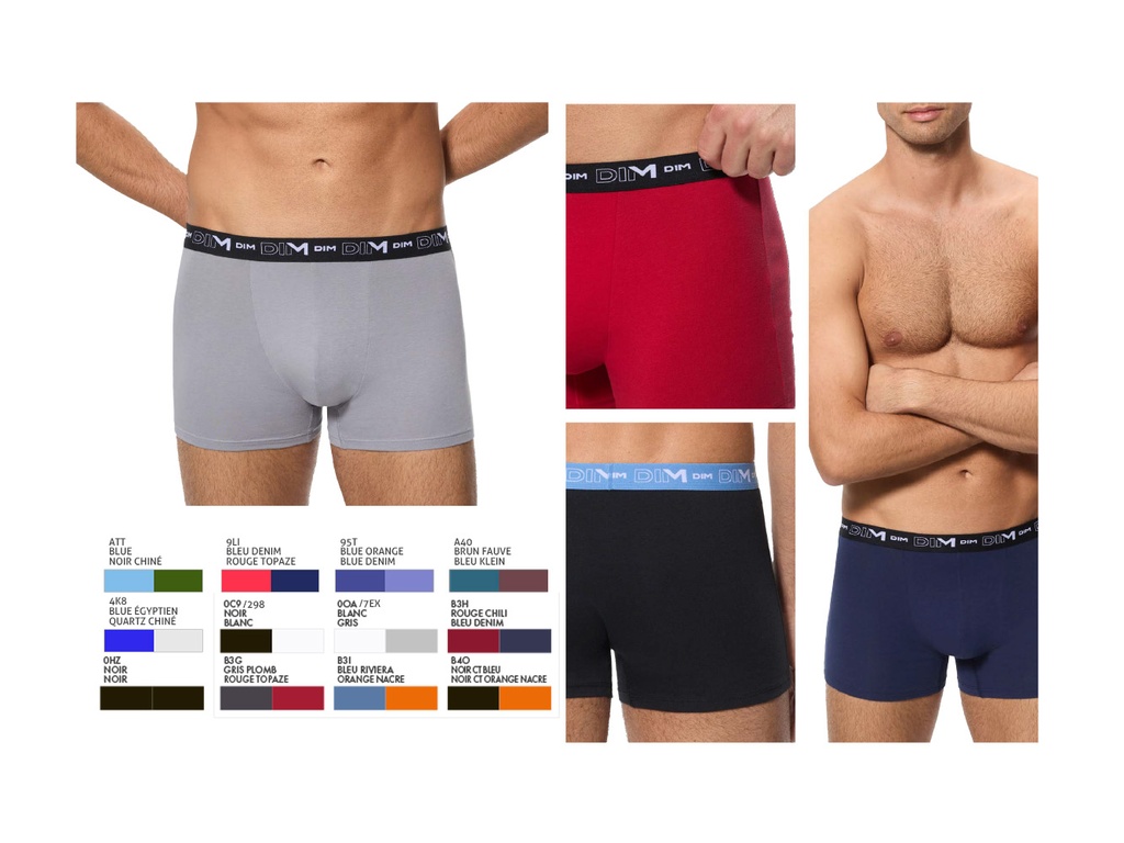 Boxer Dim algodon AD06596 Pack 2 ud