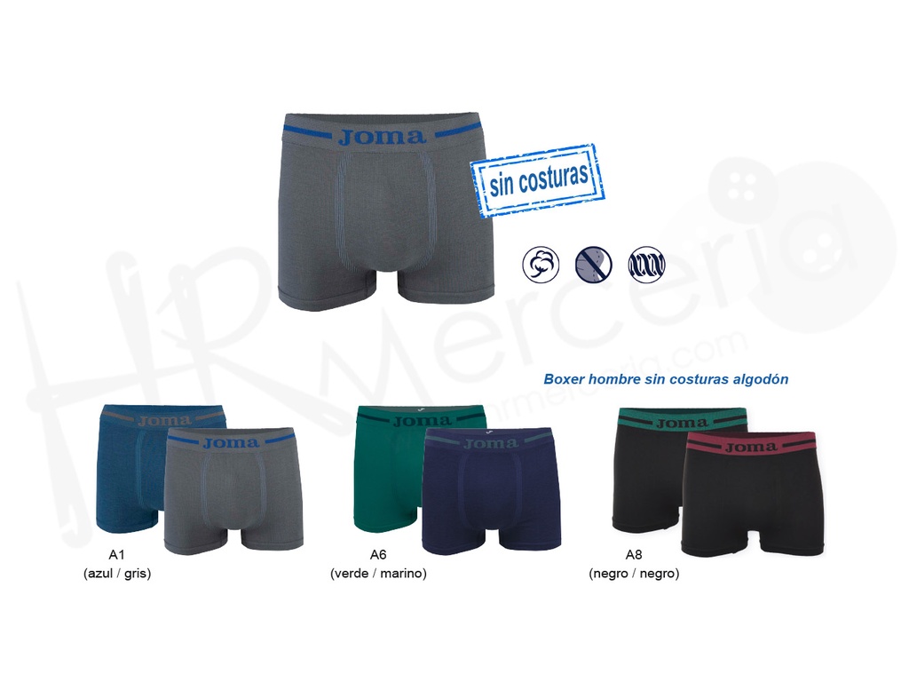 Boxer Cro s/costuras JS8001B Pack-2 ud. Joma