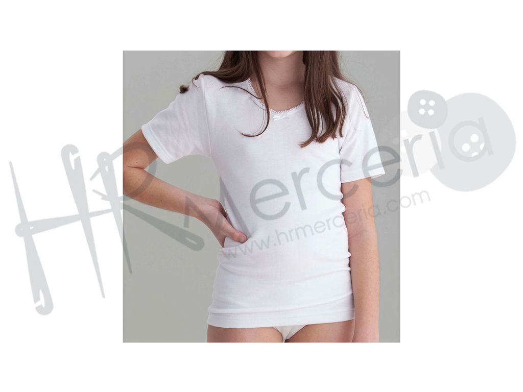 Camiseta 7005 M/C felpa niña