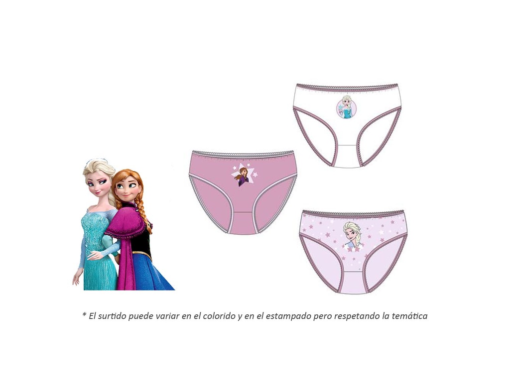 Pack 3-braguitas Frozen TX-ER3033