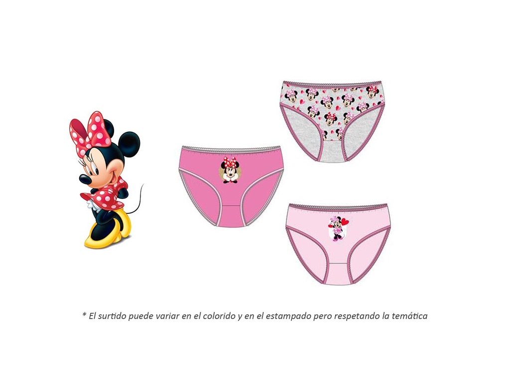 Pack 3-braguitas Minnie TX-ER3067