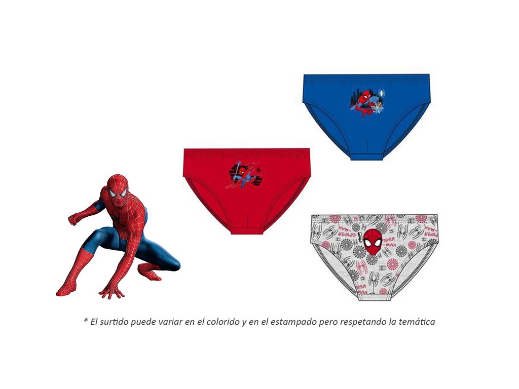 Pack 3-slips Spiderman TX-ER3017