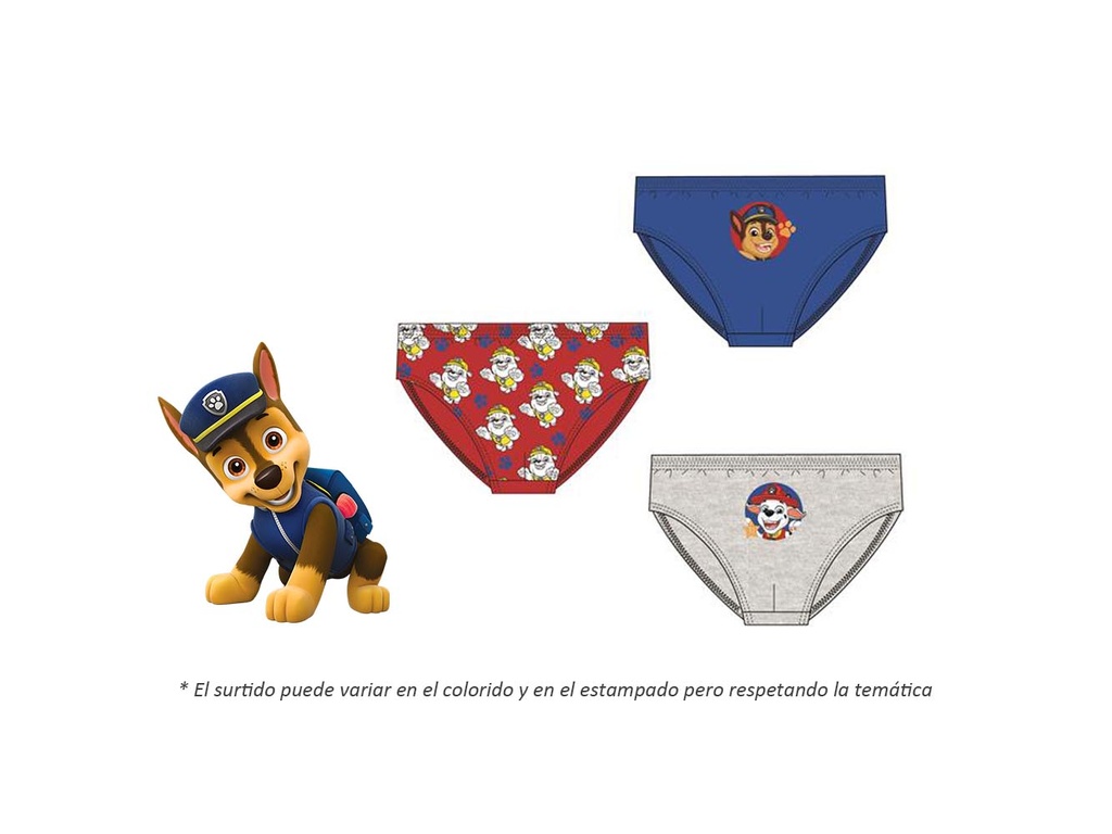 Pack 3-slips Paw patrol TX-ER3060