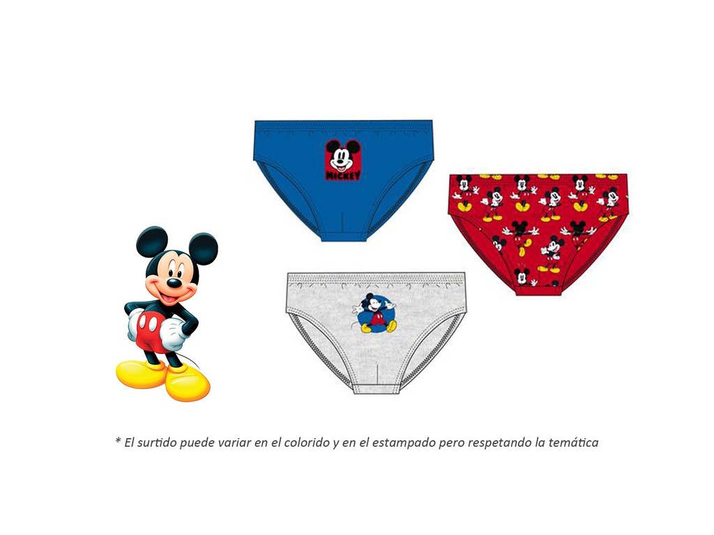 Pack 3-slips Mickey TX-ER3091