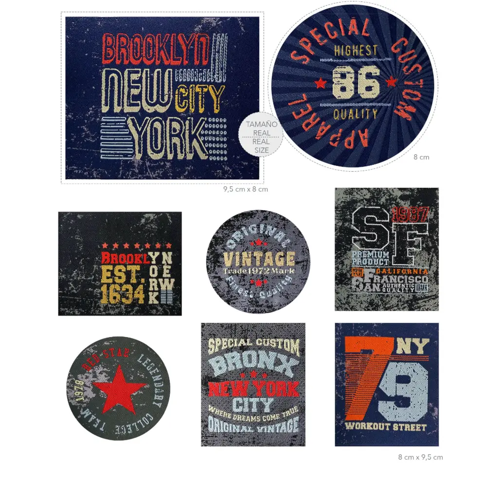 Termoadhesivo estampado 3043 Pack 32 pz  