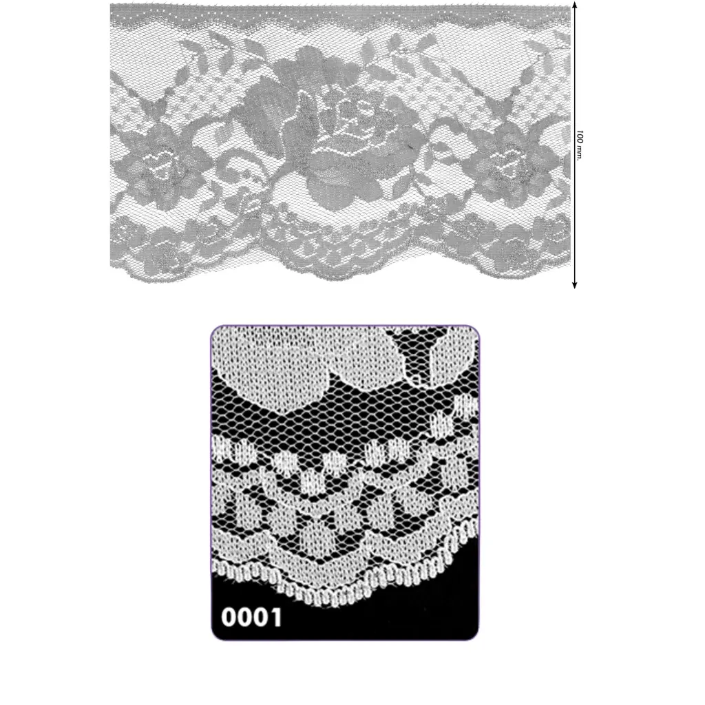 Encaje nylon rigido 541260