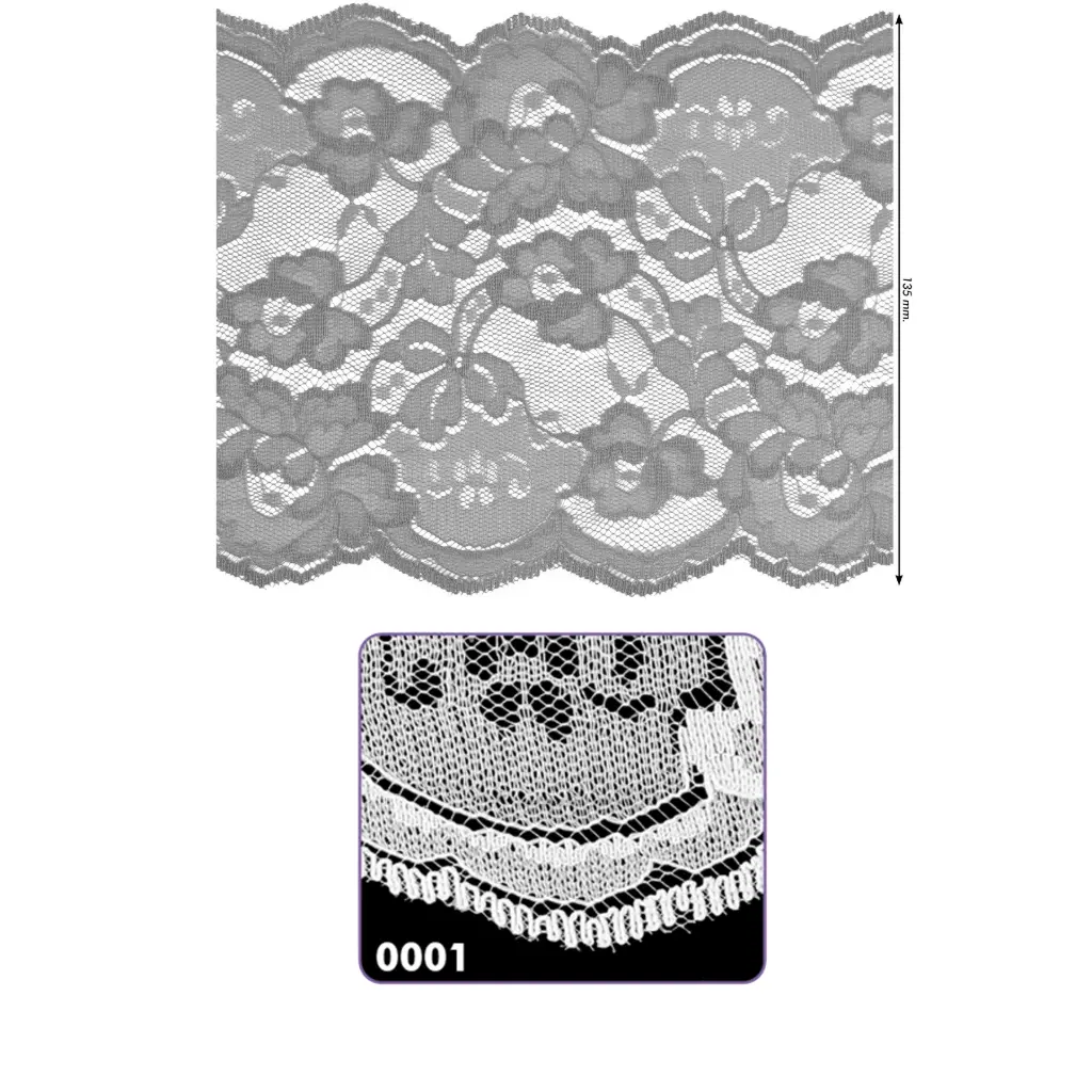 Encaje nylon rigido 541261 
