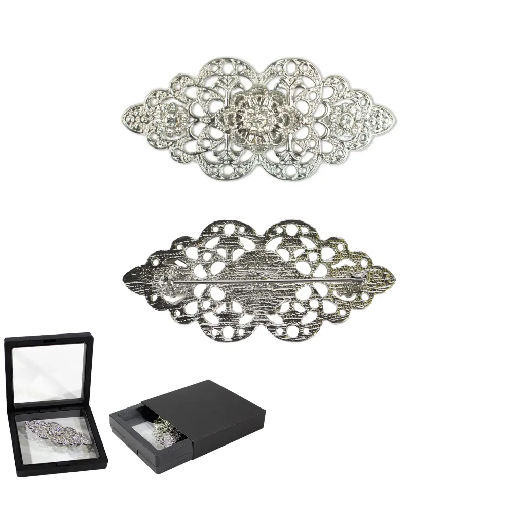 Broche mantilla strass 19745