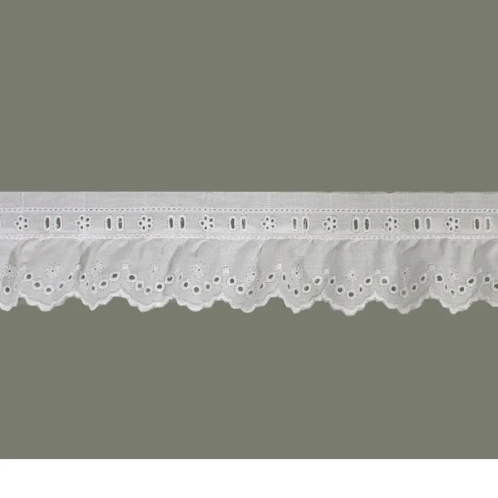 Tira bordada fruncida 15982