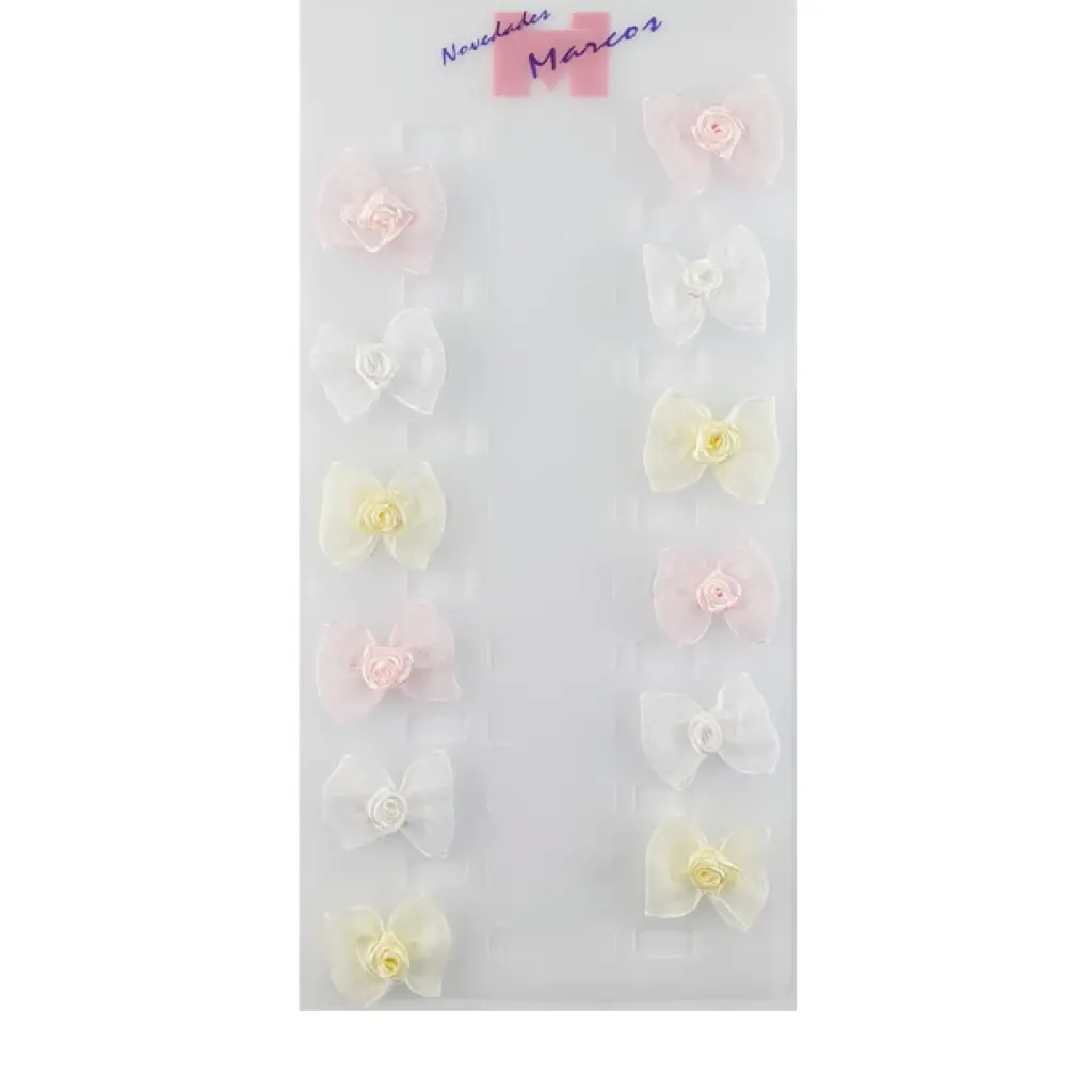 Velcro lazo flor Pack 12 ud.