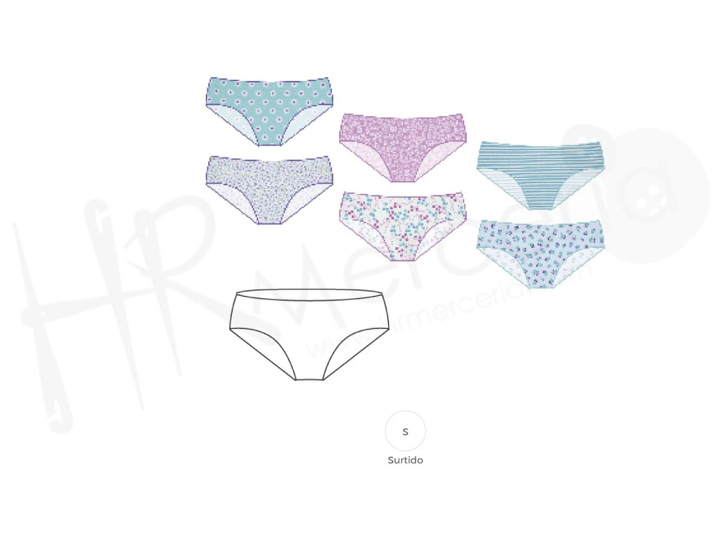 Braga niña 608 Naiara Pack 2 pz.