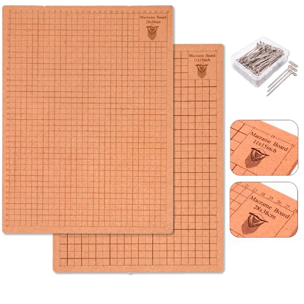 Tablero macrame corcho + 50 pins 8682