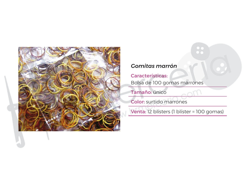 Gomitas 4610 marron 12 blister 100 pz