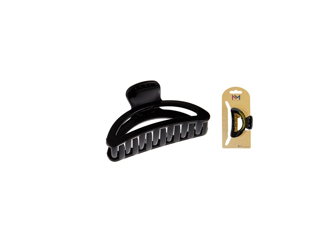 Pinza ovalada 6 cm. Negro. 6 uds.