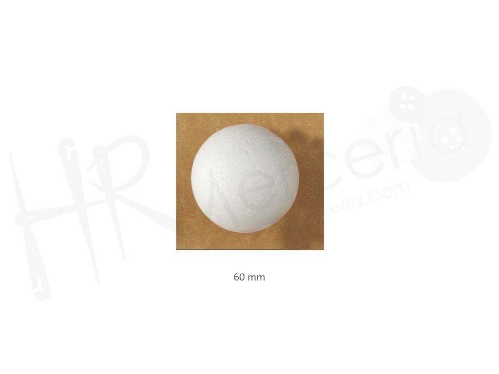 Esfera porexpan 60mm FR0044 pack 12 pz.