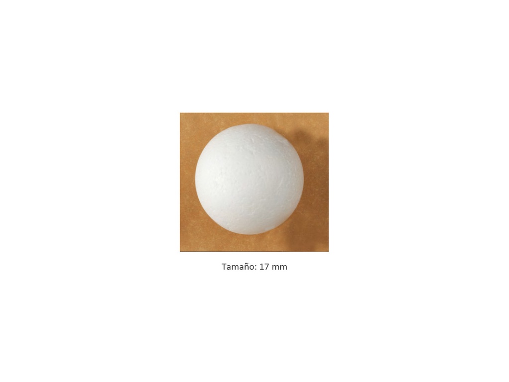 Esfera porexpan 17mm FR0058 pack 72 pz.