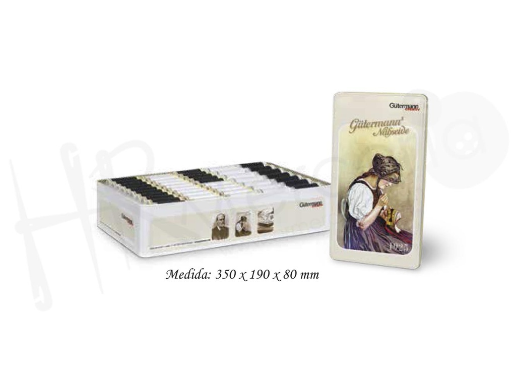 Caja laton 100 y 250 Gutermann surtidas