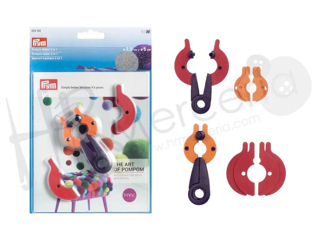Kit para hacer pompon 2 en 1 Prym