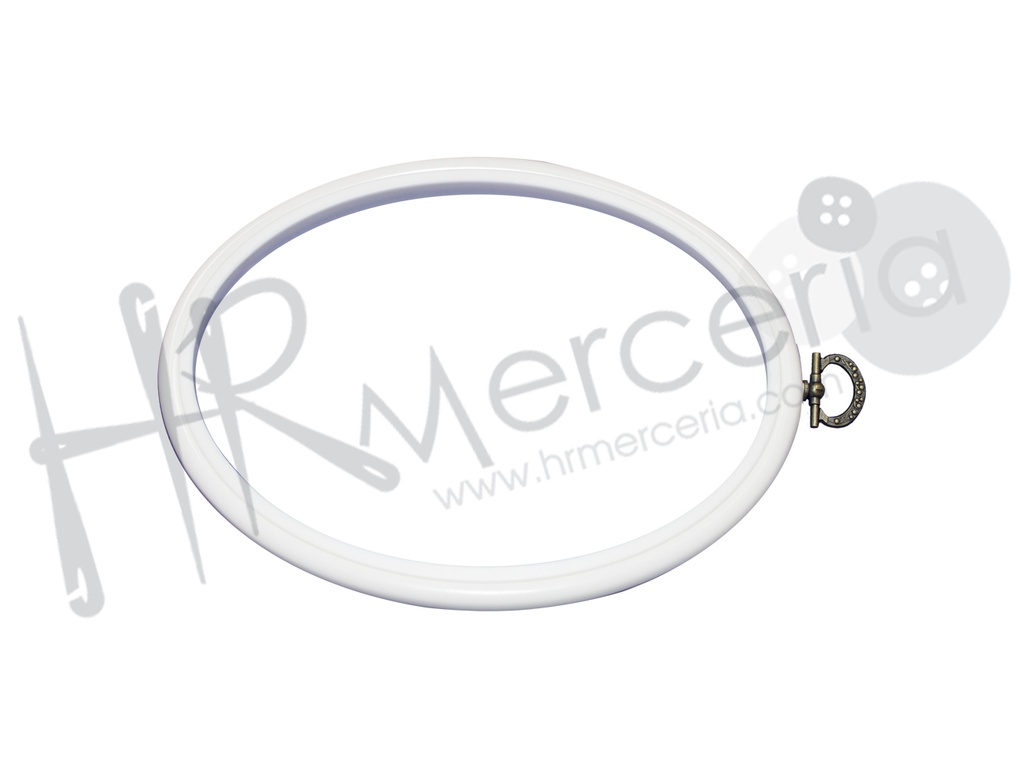 Bastidor ovalado DMC 175 blanco Pack 5 pzs