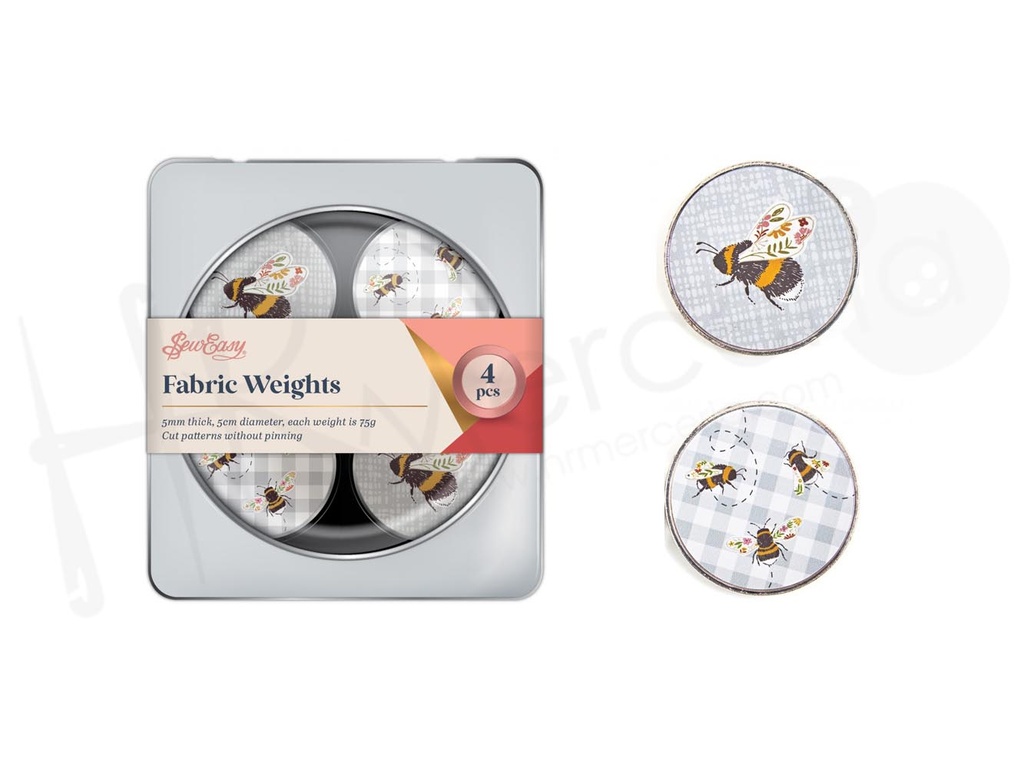 Juego de 4 pesos para telas, abeja