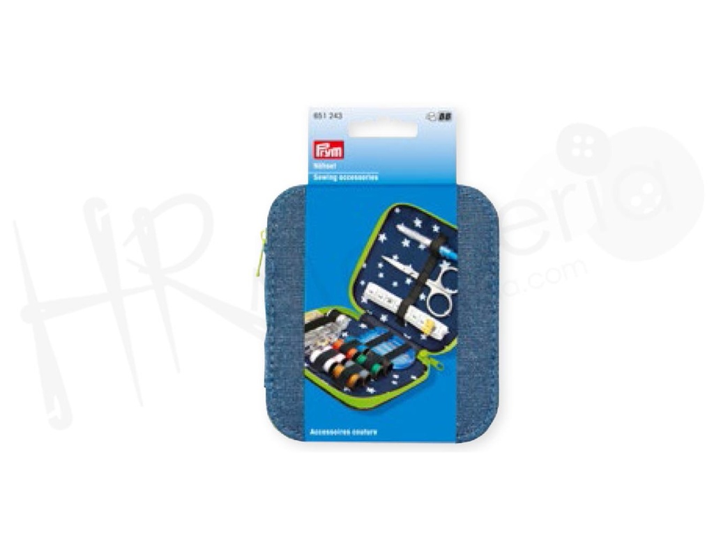 Estuche cost. vaquero cremall. Verde