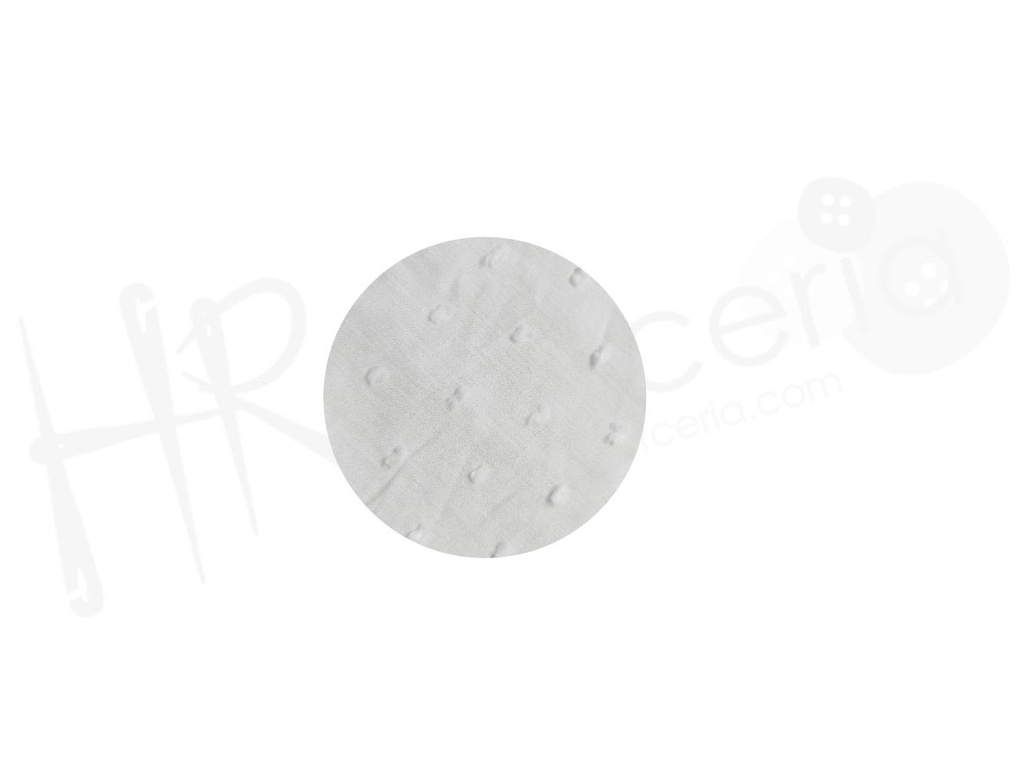 Foular blanco plumeti