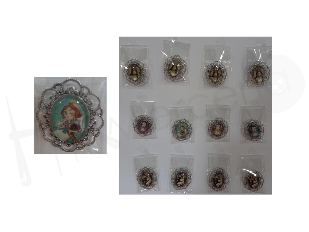 Broche metal virgen