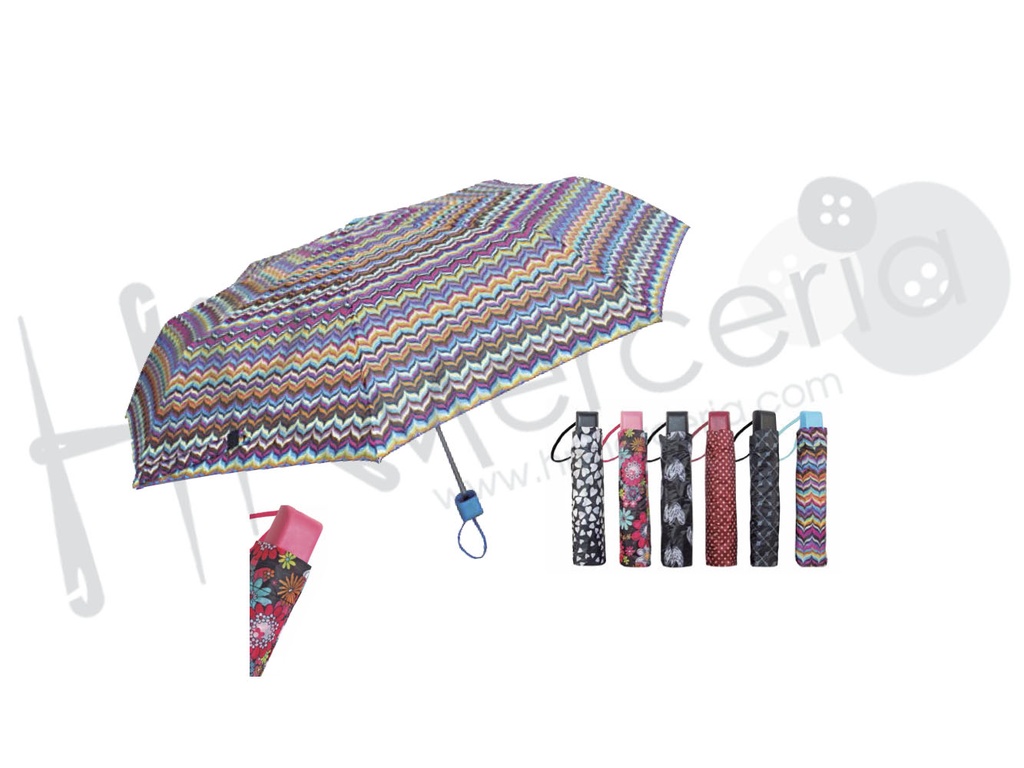 Paraguas mini estampado