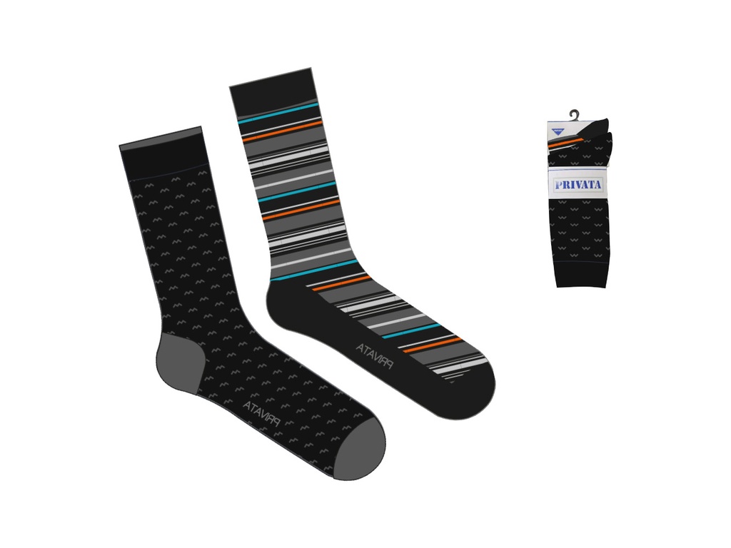 Calcetin Cro fantasia PV008/P Pack-2 Privata