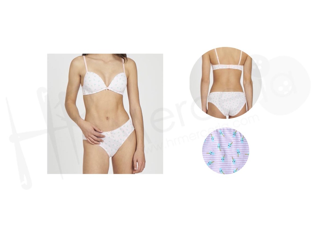 Conjunto sujetador y braguita niña 3/274 Kehat CP22