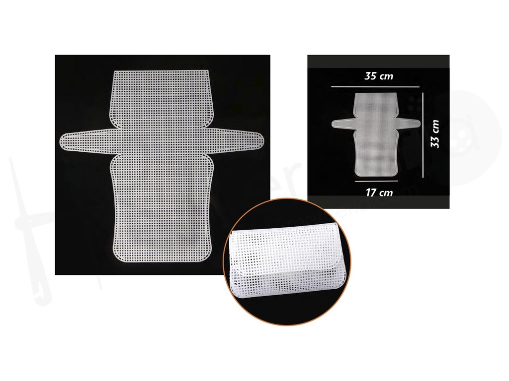 Malla plastico para bolsos FR1084 Pack 3 ud.