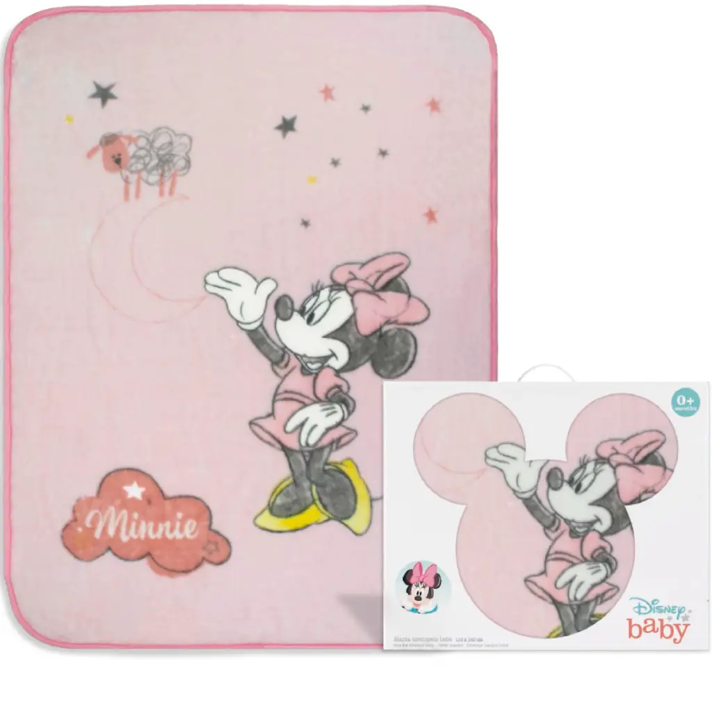 Manta cuna terciopelo Minnie MMN