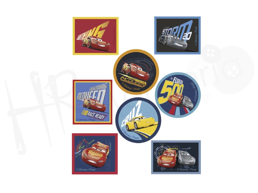 Termoadhesivos 6824 Cars pack 24 pz.