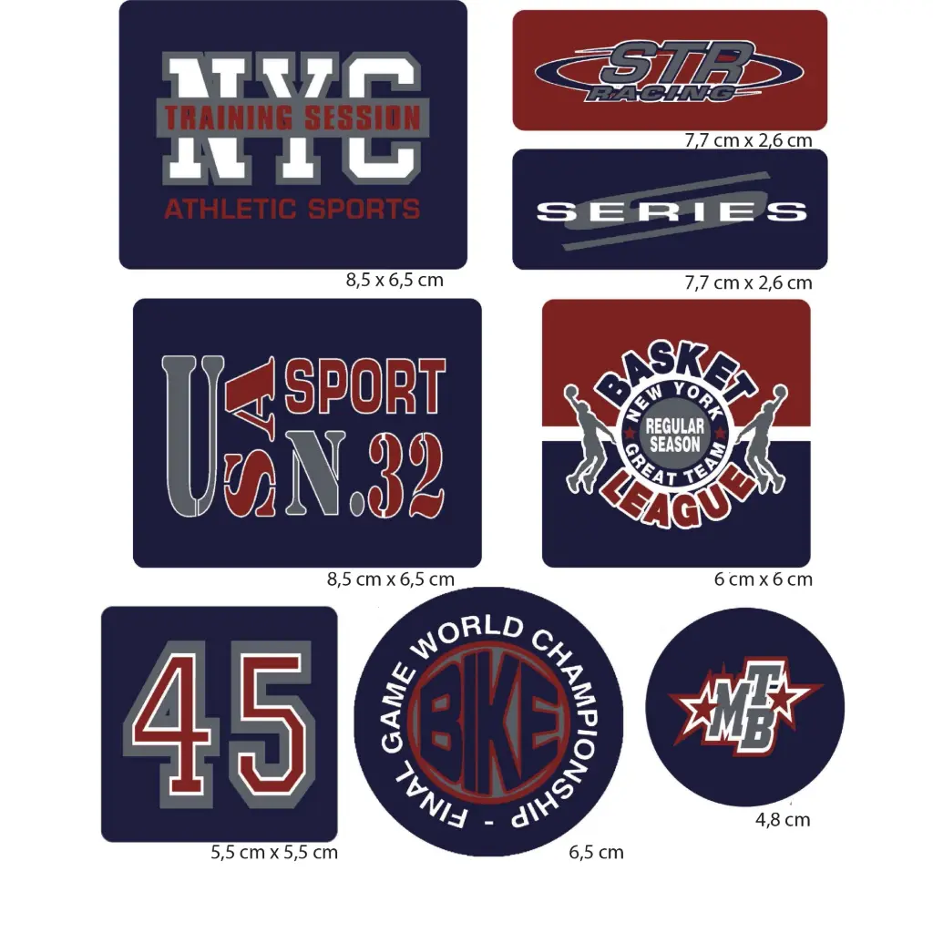 Termoadhesivos serigrafiados 6403 pack 40 pz