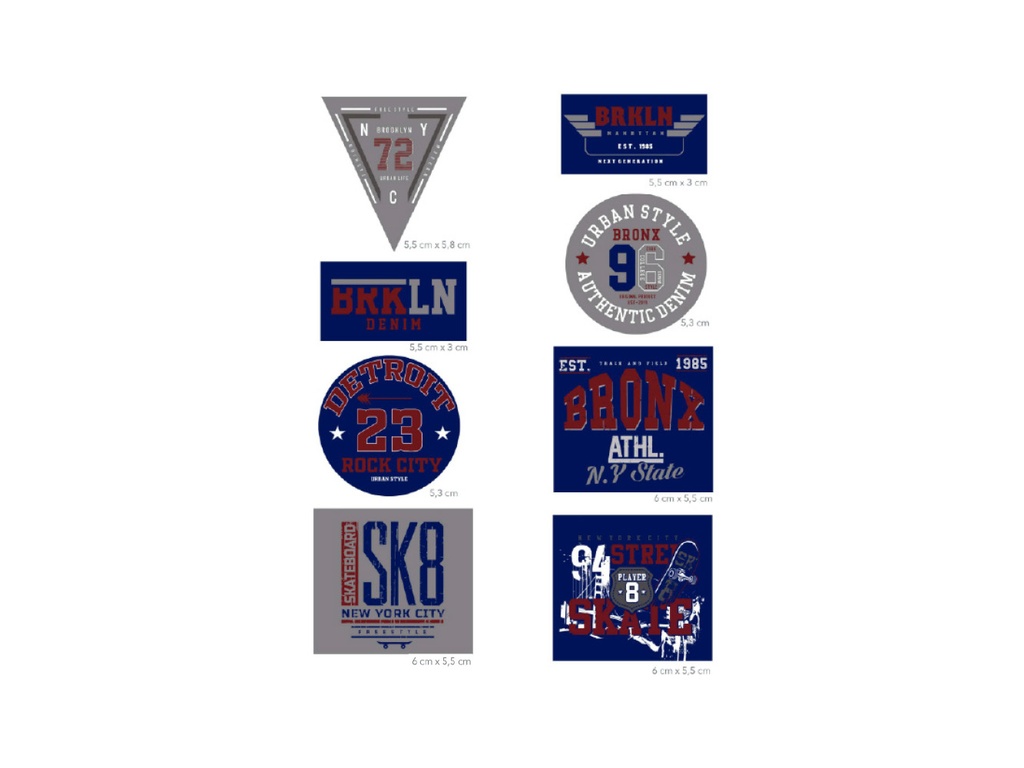Termoadhesivo estampada 6525 pack 40 pz