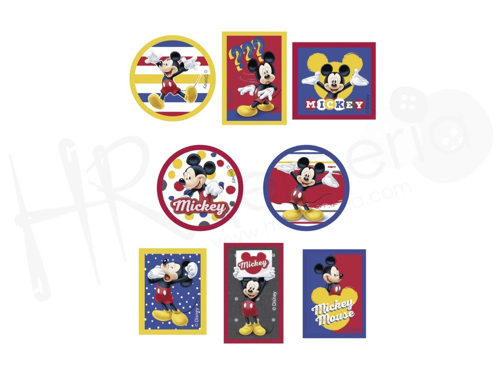 Exp termoadhesivos 6800 Mickey 24 pz.